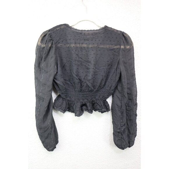 Urban Outfitters Long Puff Sleeve Sheer Top-Size XS/TP-Whimsigoth - Picture 7 of 9